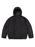 Front view of the Supreme Ghostface Shell Black Jacket.