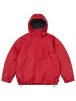 Front view of the Supreme Ghostface Shell Red Jacket.
