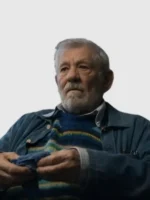 Close-up of the fabric on The Christophers Ian McKellen Jacket.