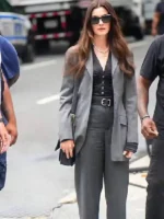 The Devil Wears Prada 2 Grey Coat Full View Look