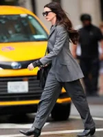 The Devil Wears Prada 2 Grey Coat Side Look View