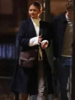 A stylish lifestyle look of The Drama Zendaya Black Coat.