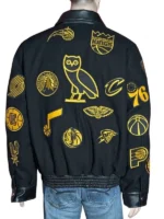 Premium athletic jacket featuring all-over team icons.