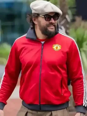 United Jason Momoa Red Track Jacket Front View
