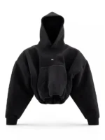 Front view of the classic Black Unlucky Cloud Hoodie.