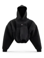 Front view of the classic Black Unlucky Cloud Hoodie.