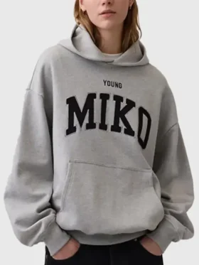 Front view of the classic Young Miko Gap Hoodie.