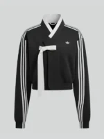 BABYMONSTER X Adidas Hanbok Fusion Jacket black style for women