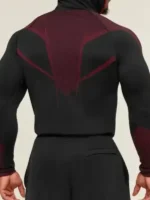 Back view of the gymshark onyx v5 hoodie in Maroon.