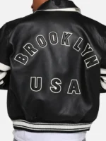 AVIREX Brooklyn Jacket back view showing rear design, balanced shape, and smooth outer finish