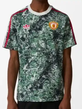 Direct front profile of the Adidas x Stone Roses OG Icon T-Shirt.