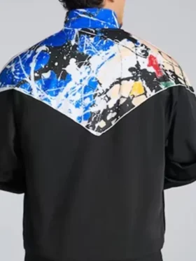 Clean rear perspective of the Adidas x The Stone Roses Track Jacket.