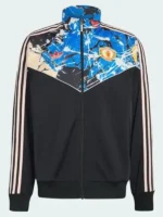 Direct front profile of the Adidas x The Stone Roses Track Jacket.