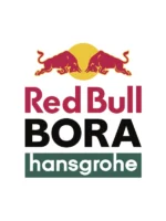 Detailed design view of the Bull BORA Hansgrohe Remco White T-Shirt.