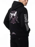 Chrome Hearts Deadly Doll Black Hoodie Back View