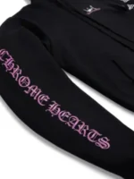 Chrome Hearts Deadly Doll Black Hoodie Close-Up View