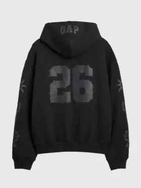 Back view of the classic Coachella Oversized Hoodie Pullover.