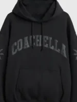 Close-up of the fabric on the Coachella Oversized Hoodie Pullover.