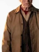 David Morgan Insidious Out of the Further Coat closure view showing fastening and front finish