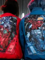 A stylish lifestyle look of the Dogfight Sengoku Edition Jacket.