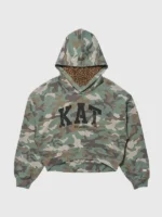Direct front profile of the Gap Katseye Daniela Hoodie.