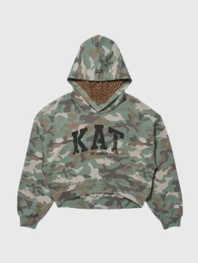 Direct front profile of the Gap Katseye Daniela Hoodie.