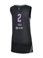 Clean rear view of the Golden State Valkyries Kaitlyn Chen Victory Jersey.