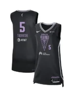 Technical profile of the Golden State Valkyries Kayla Thornton Victory Badge Jersey.