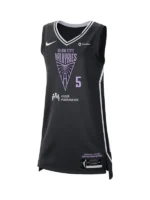 Direct front look at the Golden State Valkyries Kayla Thornton Victory Badge Jersey.