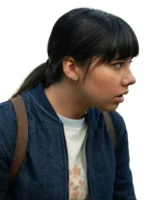 Macro shot of the Hive 2026 Xochitl Gomez Bomber Jacket material.