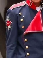 Jaafar Jackson Michael Blue Jacket Close-Up View