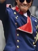 Jaafar Jackson Michael Blue Jacket Closure View