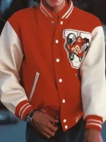 Jaafar Jackson Michael Varsity Jacket Close-Up View