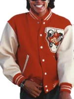 Jaafar Jackson Michael Varsity Jacket Front View