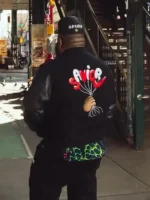 Jae Tips Savior Black Varsity Jacket - Image 5