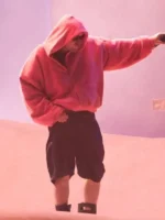 Justin Bieber Coachella Pink Hoodie View Look