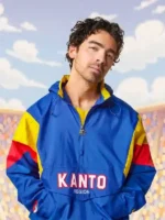 Macro shot of the Kanto Starter Jacket material and patches.