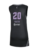 Clean rear perspective of the Kate Martin Golden State Valkyries Victory Badge Jersey.