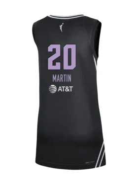 Clean rear perspective of the Kate Martin Golden State Valkyries Victory Badge Jersey.