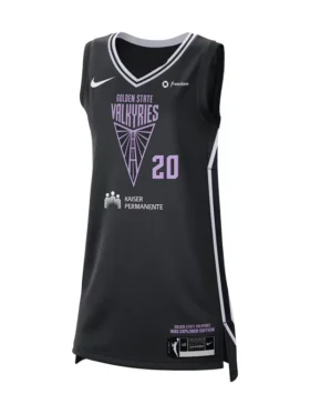 Direct front profile of the Kate Martin Golden State Valkyries Victory Badge Jersey.