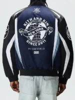 Kith Roy Racing Nylon Bomber Jacket back view showing rear panel construction and nylon finish