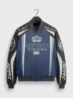 Kith Roy Racing Nylon Bomber Jacket view look showing styled outfit and wearable racing appeal