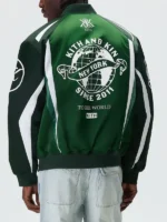 Kith Roy Racing Nylon Bomber Jacket back view showing rear panel brown nylon and racing detail