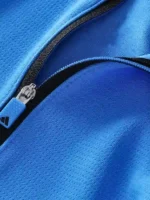 Technical view of the Leeds United Adidas Golf Zip Pullover.