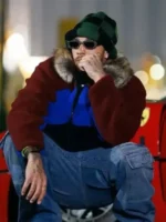 A detailed close-up of the fabric texture and hardware on the Lewis Hamilton Tokyo Jacket.