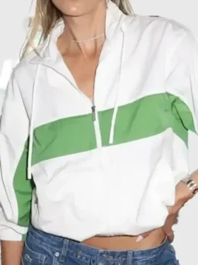 Front view of the classic Lisa Cahue Miami Open Jacket.