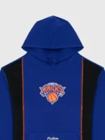 Close-up of the fabric on the Malbon x Knicks Borough Hoodie.