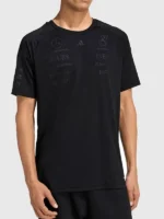 The front view of the Mercedes AMG F1 Night Driver T Shirt featuring a sleek racing inspired design.