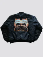 The rear view of the Michael Jackson Dangerous Tour Jacket showing its clean lines and tailored fit.