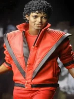 Michael Jackson Red Thriller Jacket Close-Up View